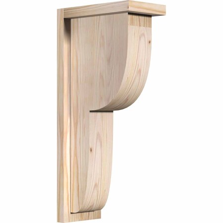 Ekena Millwork Crestline Smooth Corbel w/Backplate, Douglas Fir, 5 1/2"W x 10"D x 22"H COR06X10X22CRE01SDF